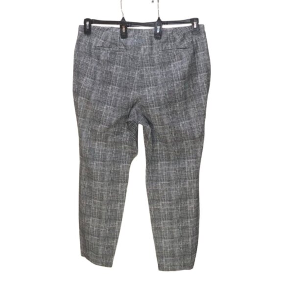Alfani Womens Printed Casual Trouser Pants, Black White, Size 18W, Back 2 Office - Picture 2 of 12